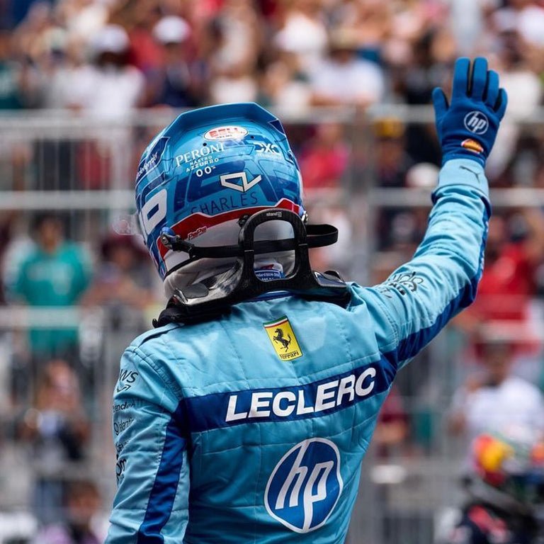 Casque Charles Leclerc Miami 2024 - 1:1 - headgrid.fr