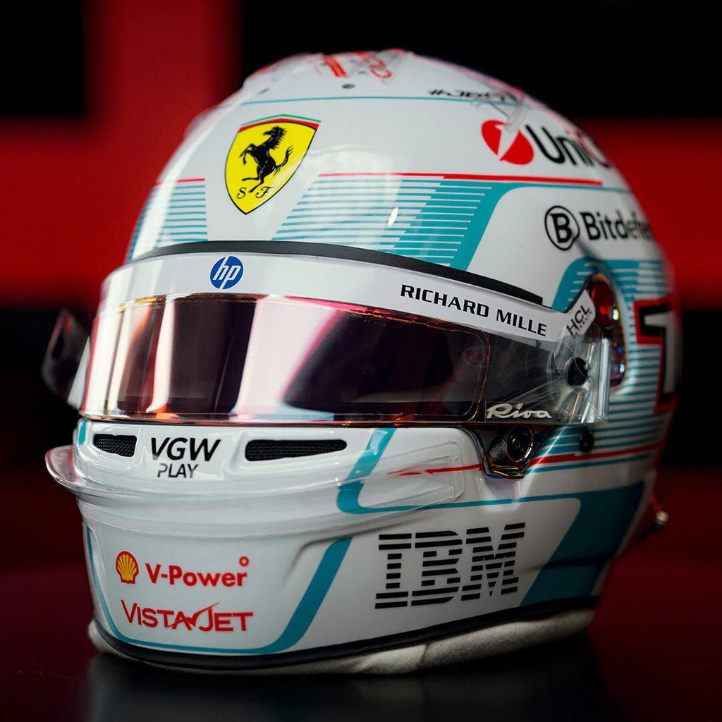 Casque Charles Leclerc Monaco 2025 - 1:1 - headgrid.fr
