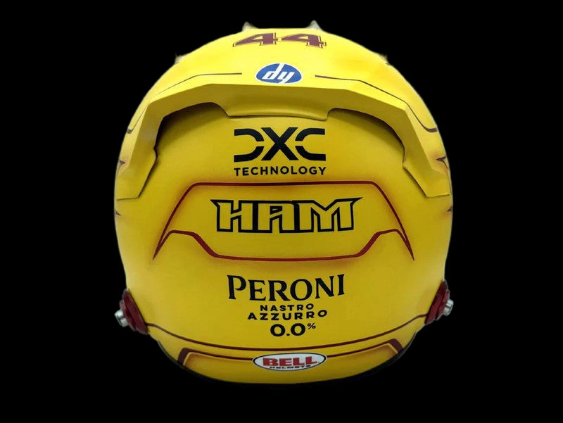 Casque Lewis Hamilton Ferrari 2025 - 1:1 - headgrid.fr