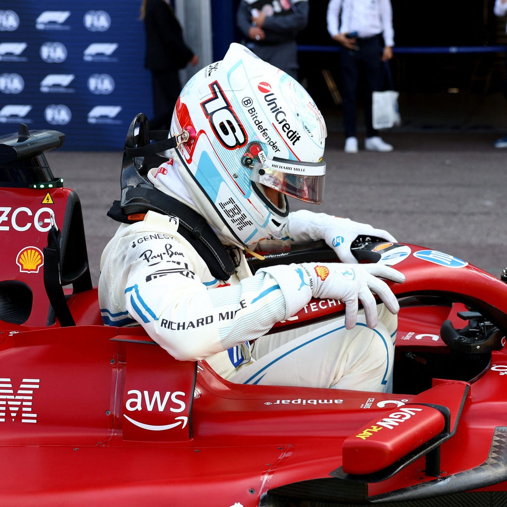 Casque Charles Leclerc Monaco 2025 - 1:1 - headgrid.fr