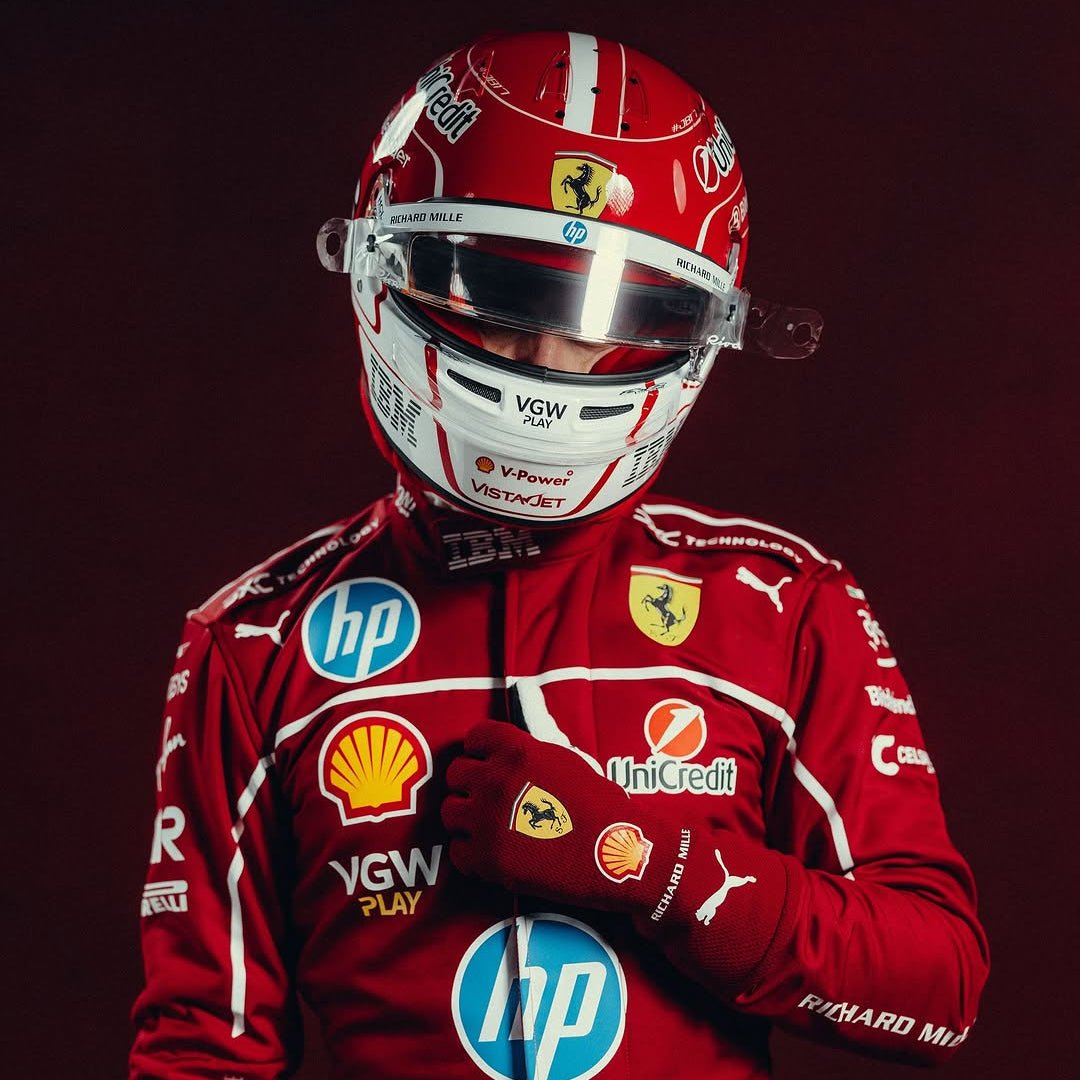 Casque Charles Leclerc 2025 - 1:1 - headgrid.fr