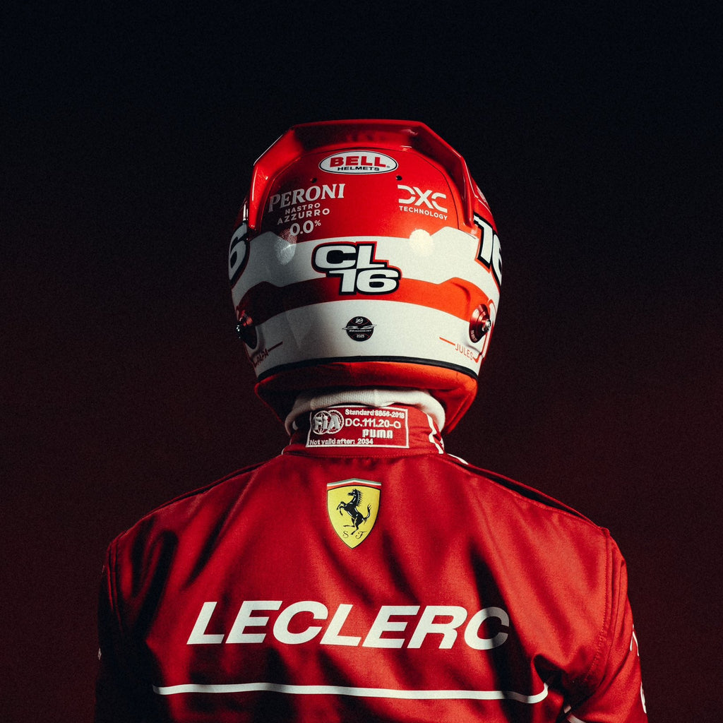 Casque Charles Leclerc 2025 - 1:1 - headgrid.fr