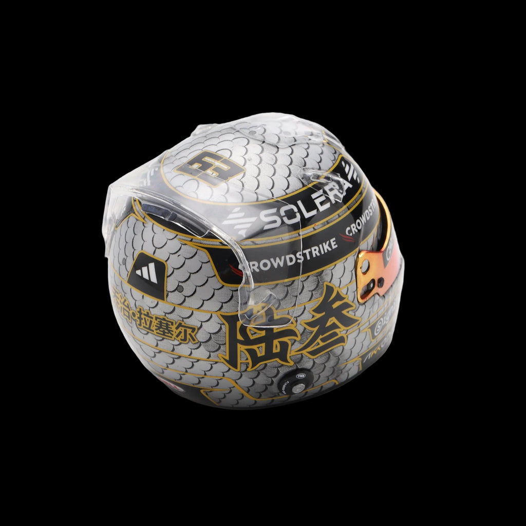 Casque Réplique George Russell – China GP 2025 – Échelle 1:1 - headgrid.fr