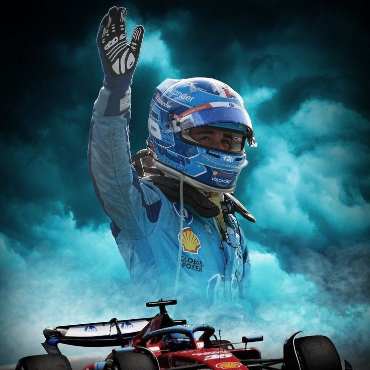 Casque Charles Leclerc Miami 2024 - 1:1 - headgrid.fr