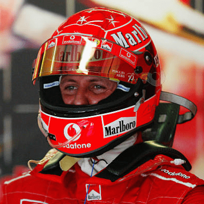 Casque Réplique Michael Schumacher – Saison 2004 – Ferrari F1 – Échelle 1:1 - headgrid.fr