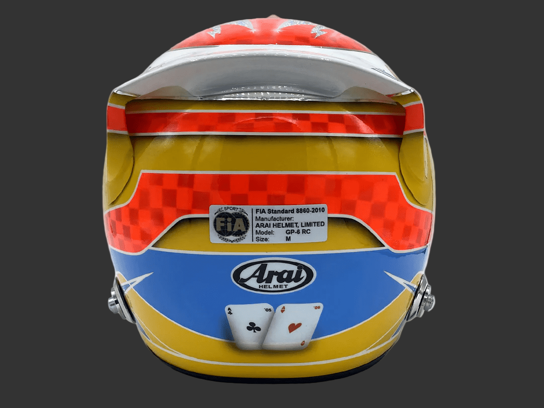 Casque Réplique Fernando Alonso – Saison 2009 – Échelle 1:1 - headgrid.fr