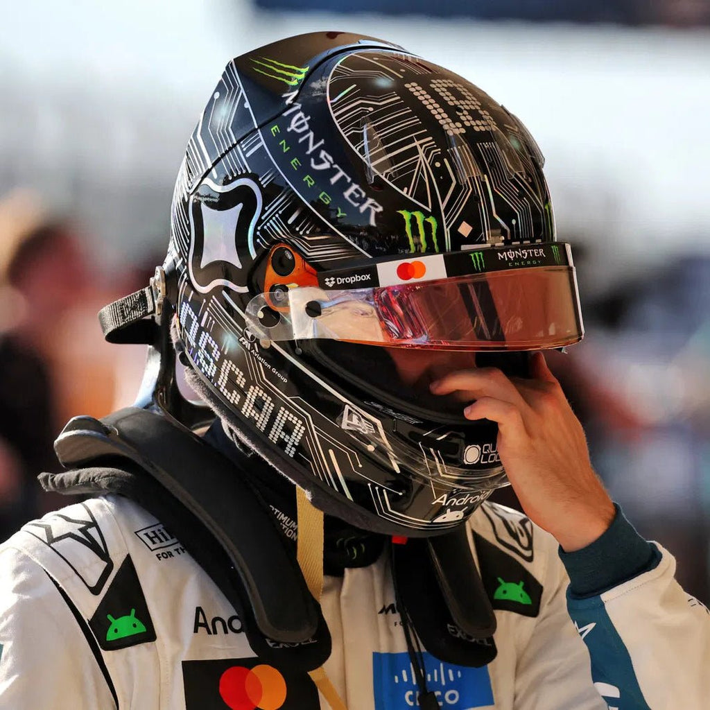 Casque Réplique Oscar Piastri – Austin GP 2025 – Échelle 1:1 - headgrid.fr