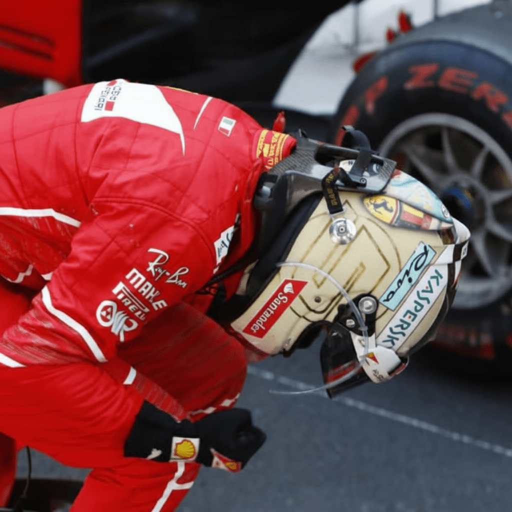 Casque Réplique Sebastian Vettel – Monaco GP 2017 – Échelle 1:1 - headgrid.fr