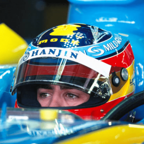 Casque Réplique Fernando Alonso – Saison 2004 – Échelle 1:1 - headgrid.fr