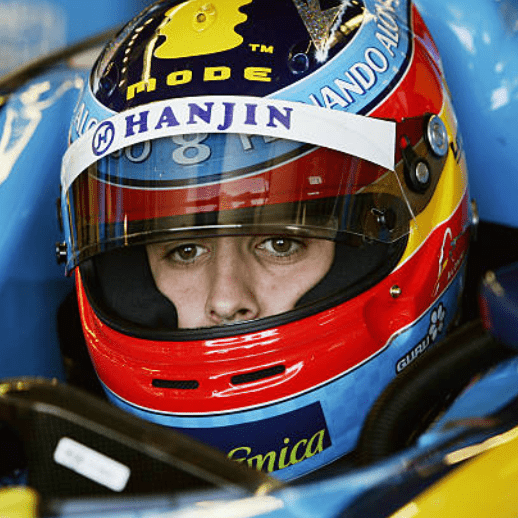 Casque Réplique Fernando Alonso – Saison 2004 – Échelle 1:1 - headgrid.fr