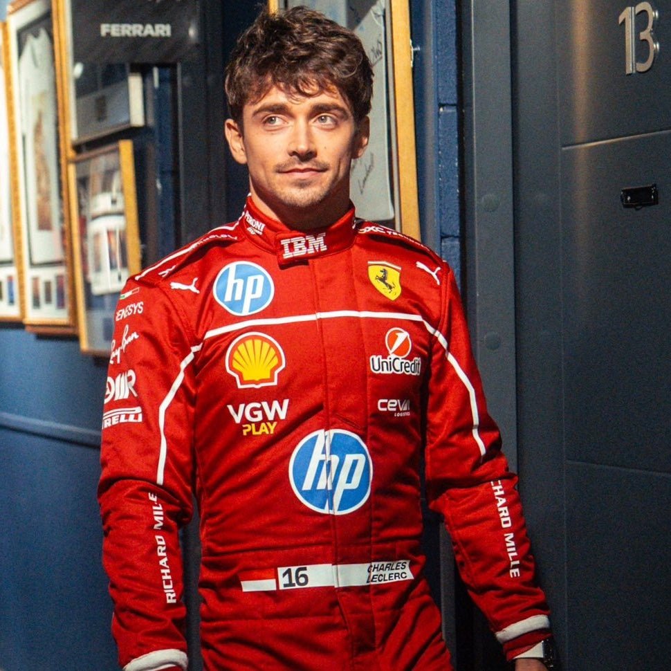 Charles Leclerc 2025 Scuderia Ferrari HP F1 Racing Suit - headgrid.fr