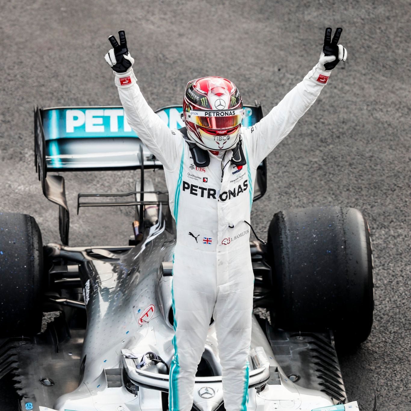 Casque réplique Lewis Hamilton – 2019 – Échelle 1:1 - headgrid.fr