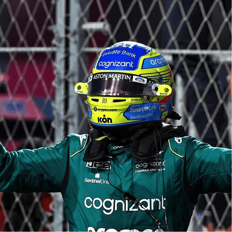 Casque Fernando Alonso 2024 - 1:1 - headgrid.fr