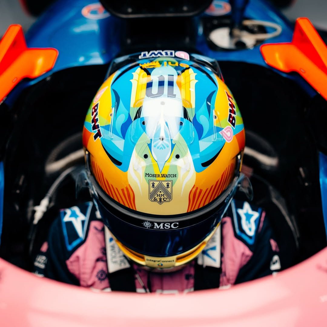 Casque Réplique Pierre Gasly – Brésil 2025 – Échelle 1:1 - headgrid.fr