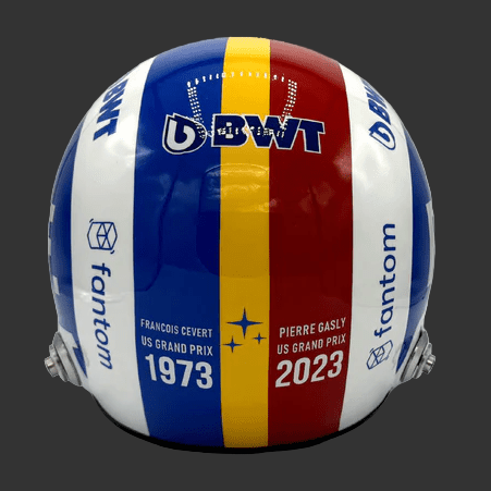 Casque réplique Pierre Gasly – USA Grand Prix 2023 – Échelle 1:1 - headgrid.fr