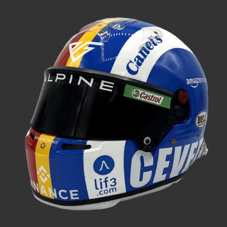 Casque réplique Pierre Gasly – USA Grand Prix 2023 – Échelle 1:1 - headgrid.fr