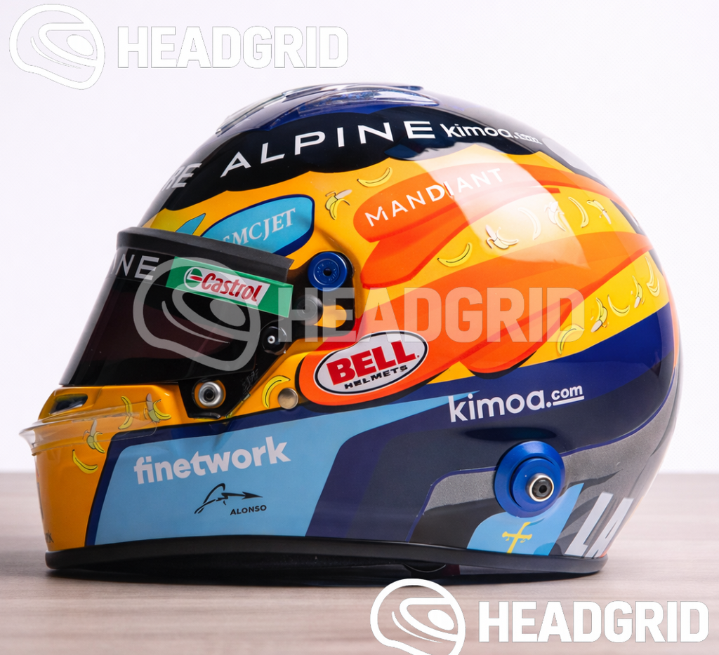 Casque Réplique Fernando Alonso – USA GP 2021 – Échelle 1:1