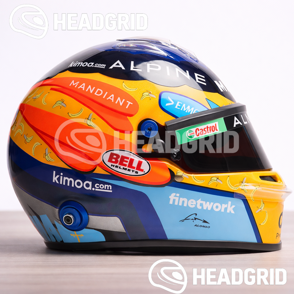 Casque Réplique Fernando Alonso – USA GP 2021 – Échelle 1:1