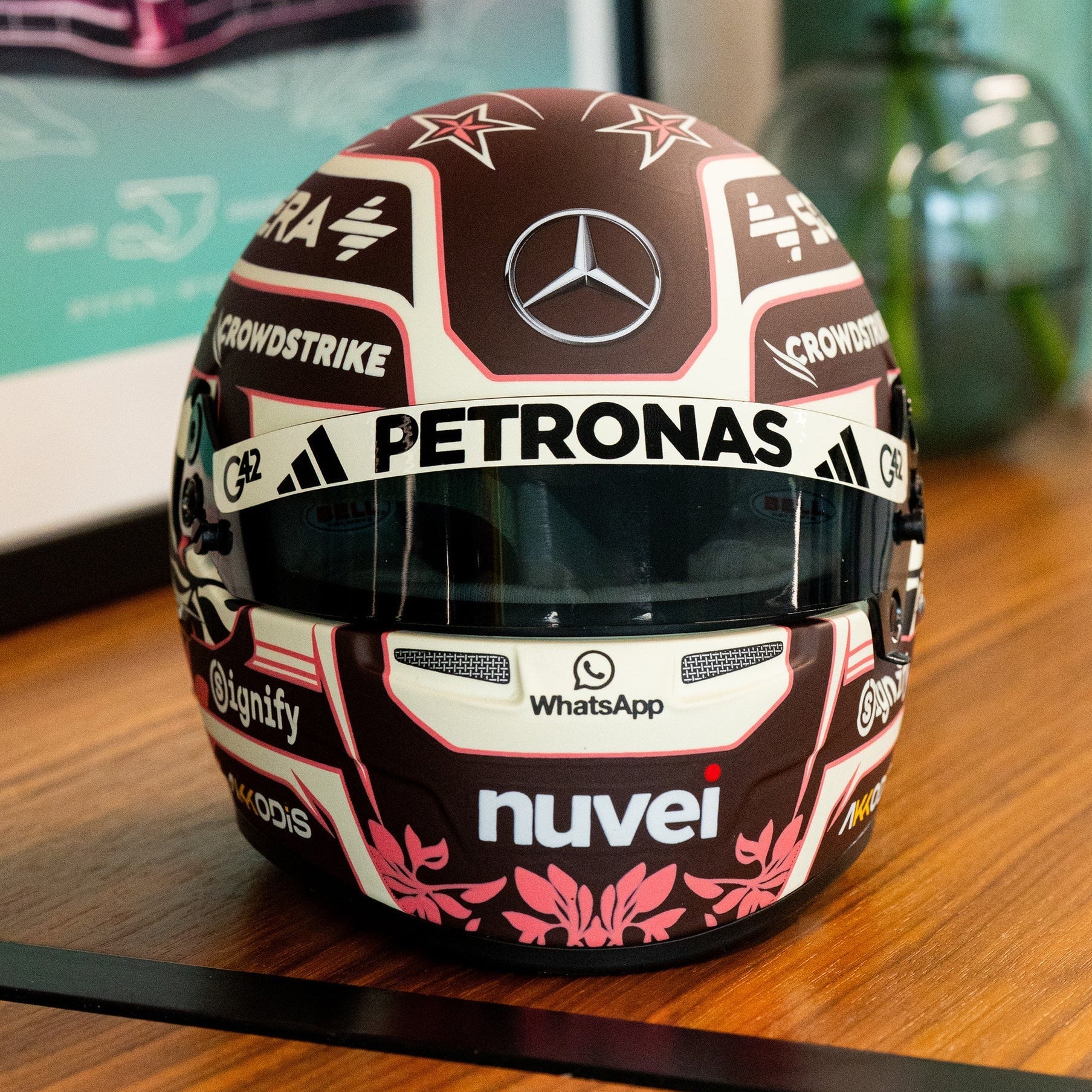 Casque Réplique Kimi Antonelli – Miami GP 2025 – Échelle 1:1 - headgrid.fr