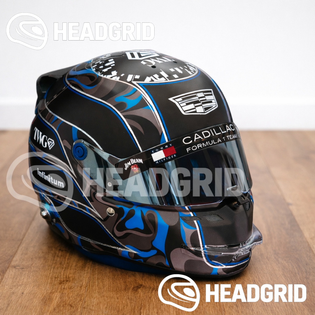 Casque Réplique Valtteri Bottas – Cadillac F1 Team – Saison 2026 – Échelle 1:1