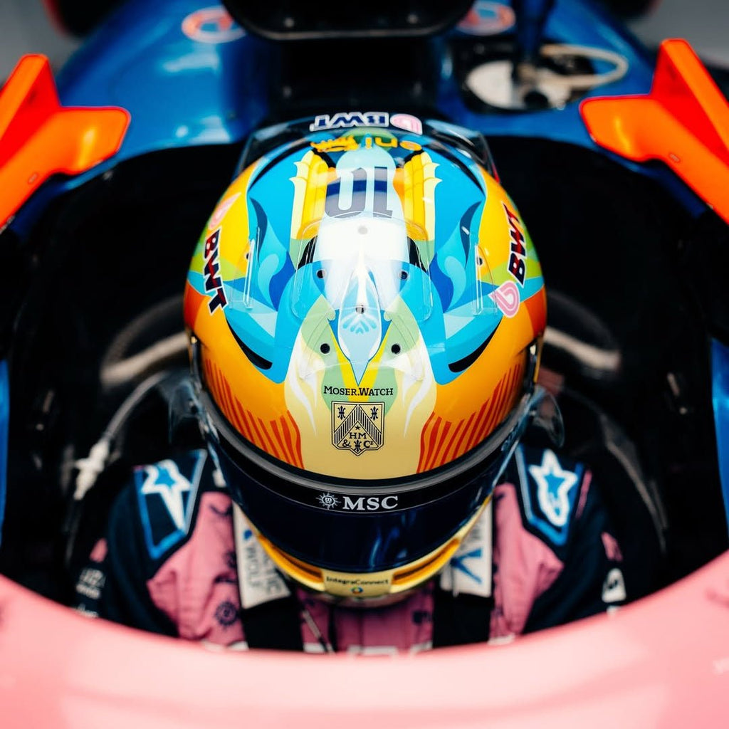 Casque Réplique Pierre Gasly – Brésil 2025 – Échelle 1:1 - headgrid.fr