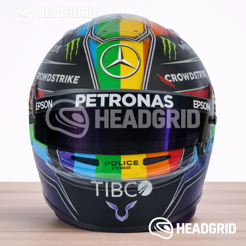 Casque Réplique Lewis Hamilton – Abu Dhabi GP 2021 – Échelle 1:1
