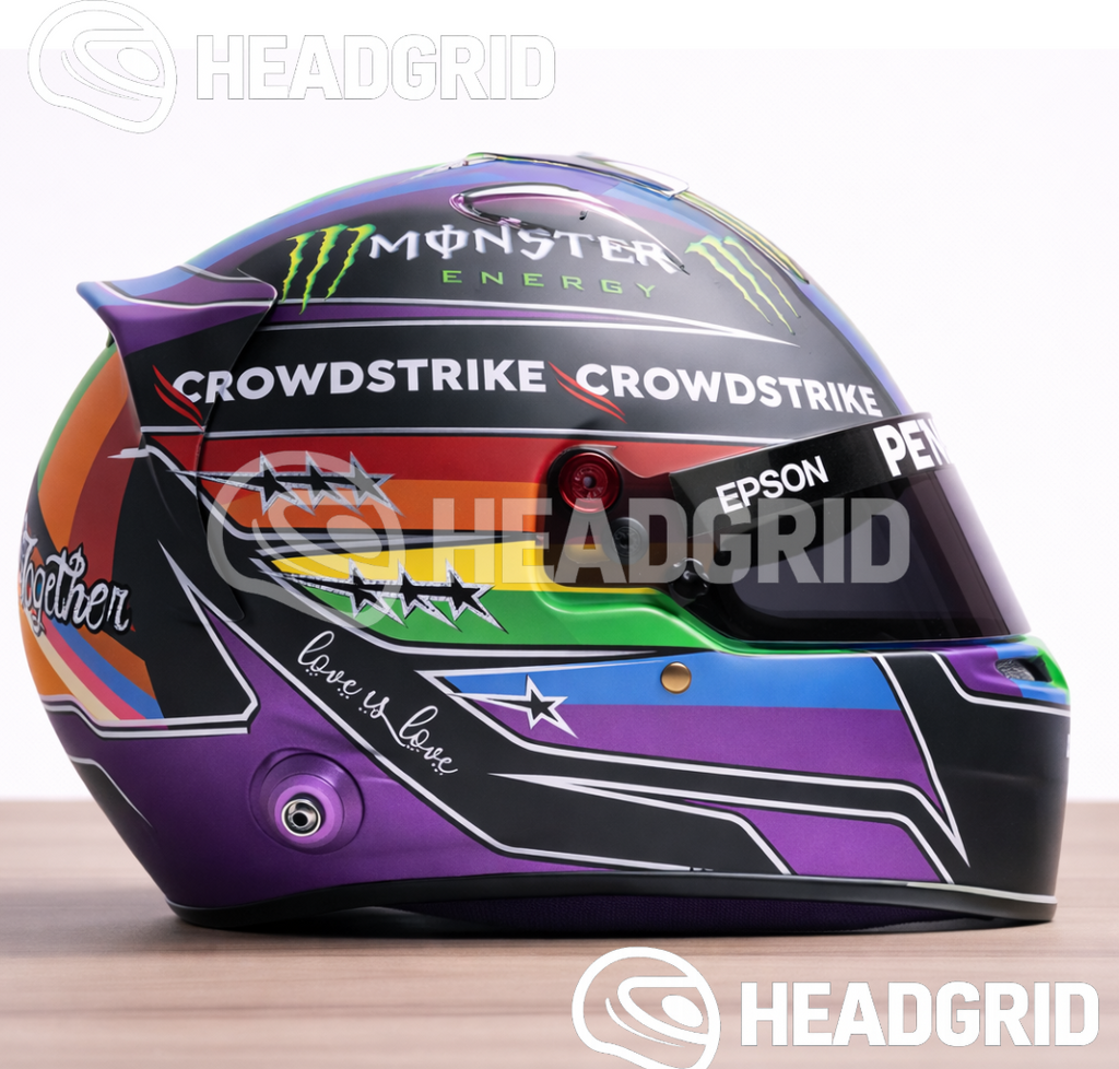 Casque Réplique Lewis Hamilton – Abu Dhabi GP 2021 – Échelle 1:1
