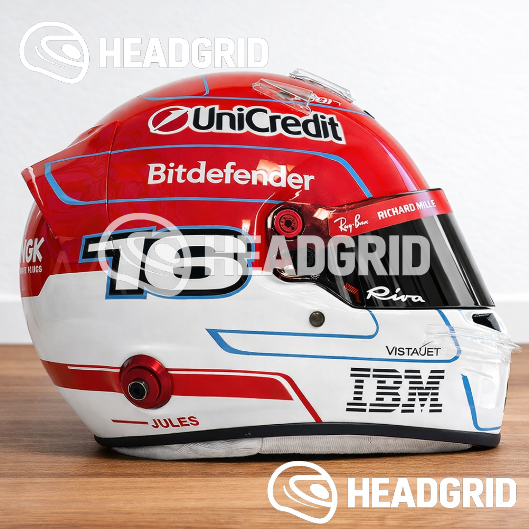 Casque Réplique Charles Leclerc – Ferrari – Saison 2026 – Échelle 1:1