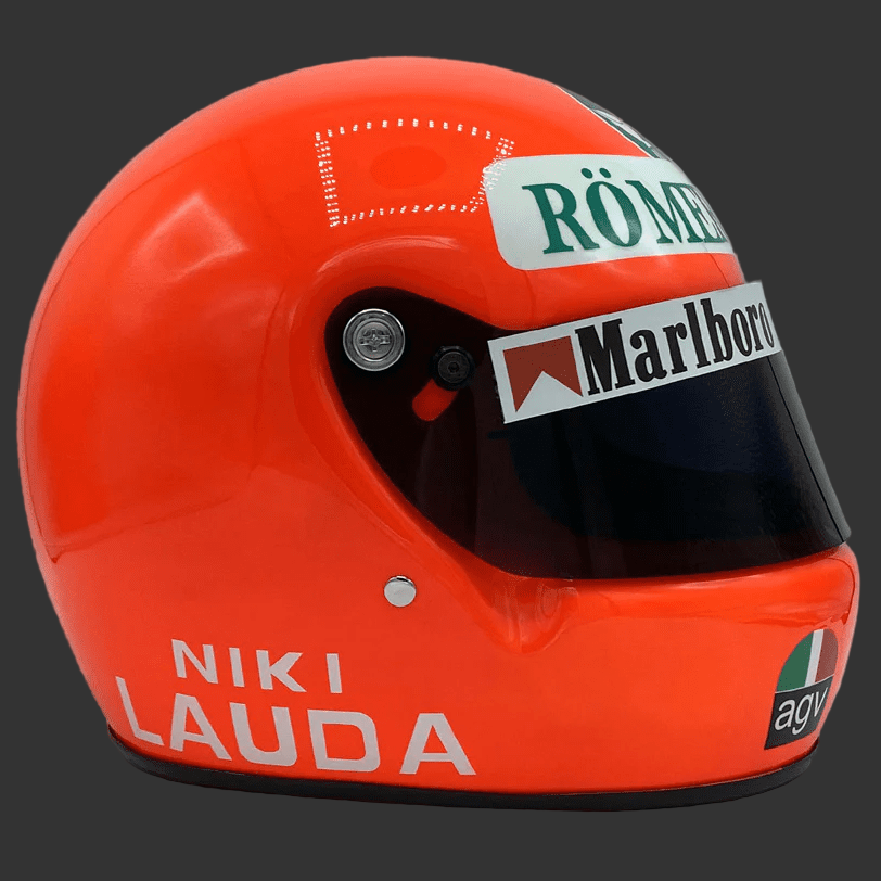 Casque Niki Lauda 1975 – Réplique Ferrari F1 1:1 - headgrid.fr