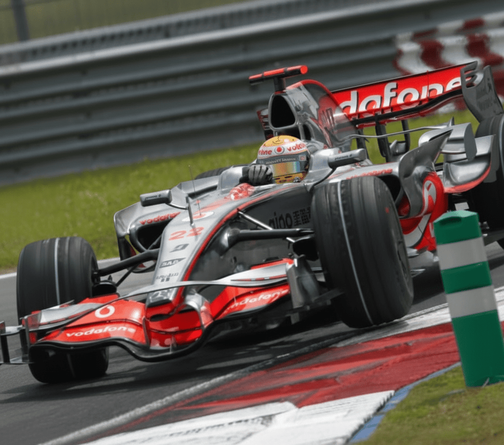 Casque réplique Lewis Hamilton – Saison 2008 – Échelle 1:1 - headgrid.fr