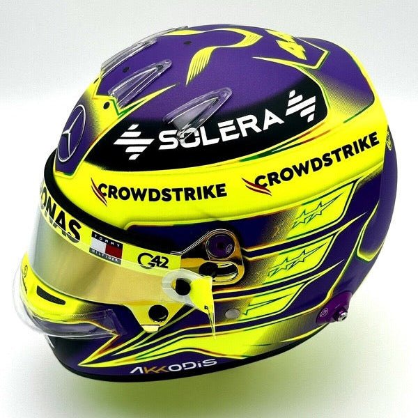 Casque Réplique Lewis Hamilton – Saison 2024 – Taille 1:1 - headgrid.fr
