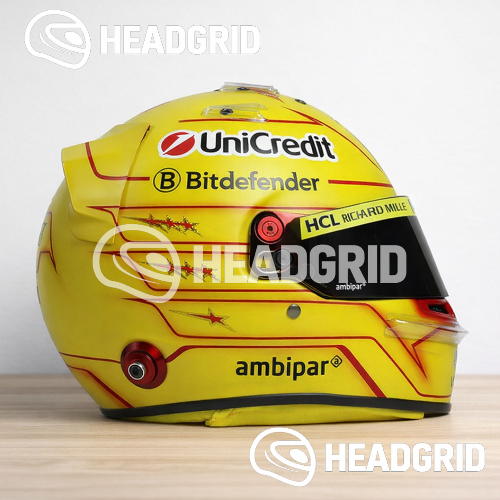 Casque Lewis Hamilton Ferrari 2025 - 1:1