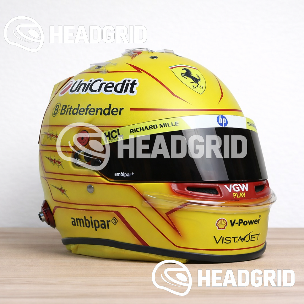 Casque Lewis Hamilton Ferrari 2025 - 1:1