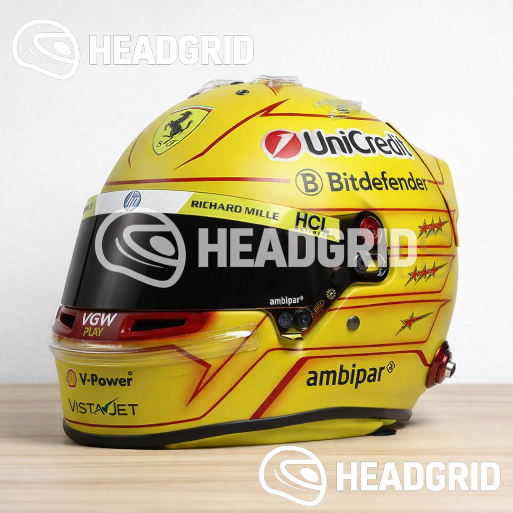 Casque Lewis Hamilton Ferrari 2025 - 1:1