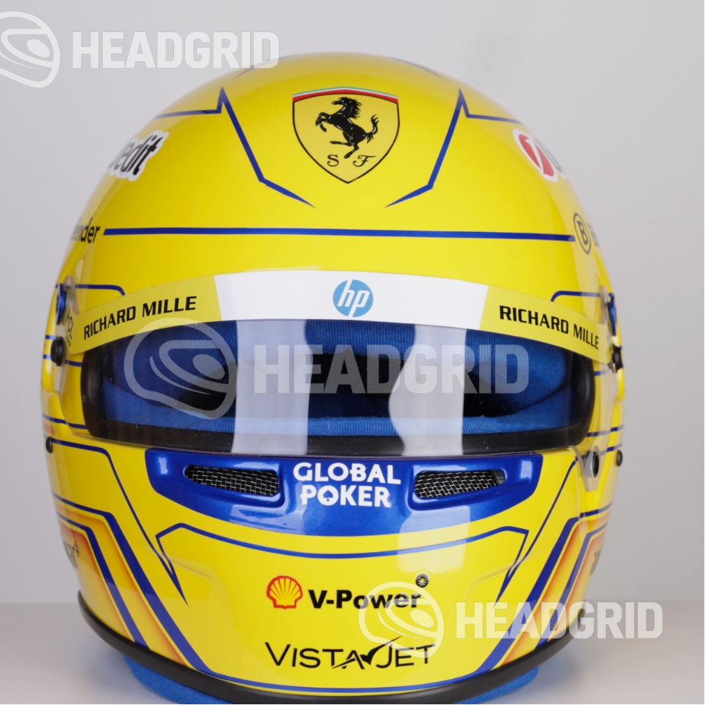 Casque Réplique Lewis Hamilton – Miami GP 2025 – Échelle 1:1