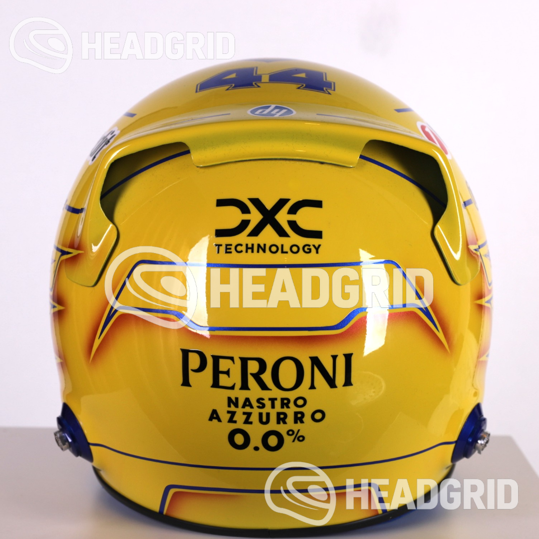 Casque Réplique Lewis Hamilton – Miami GP 2025 – Échelle 1:1