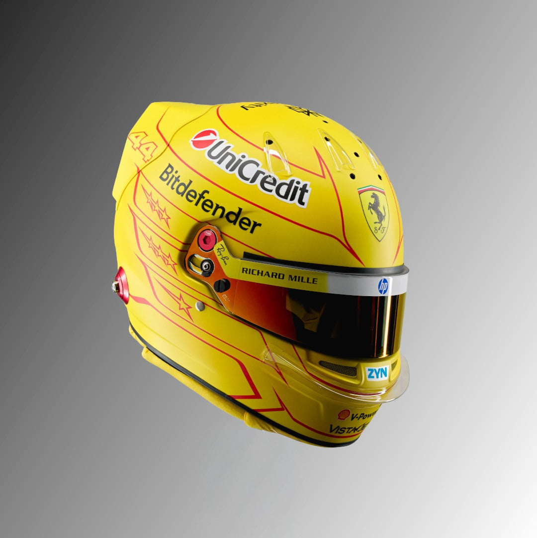 Casque Réplique Lewis Hamilton – Scuderia Ferrari – Saison 2026 – Échelle 1:1