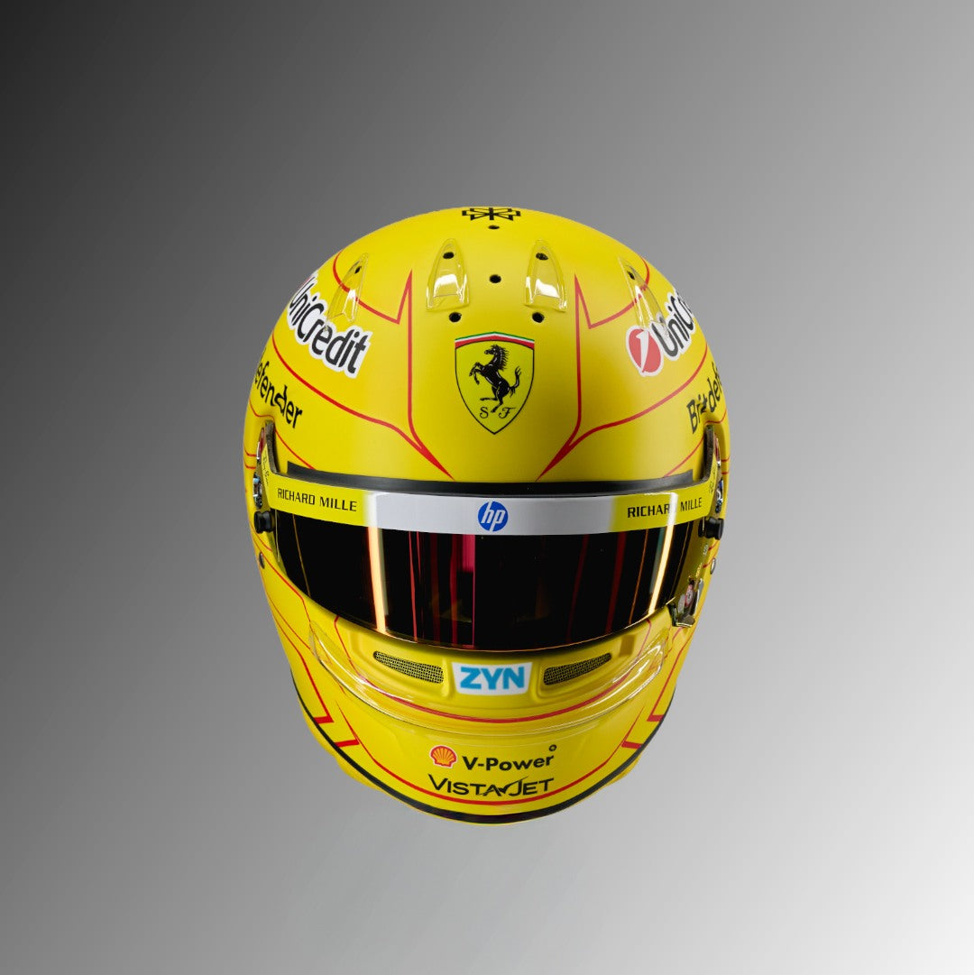 Casque Réplique Lewis Hamilton – Scuderia Ferrari – Saison 2026 – Échelle 1:1