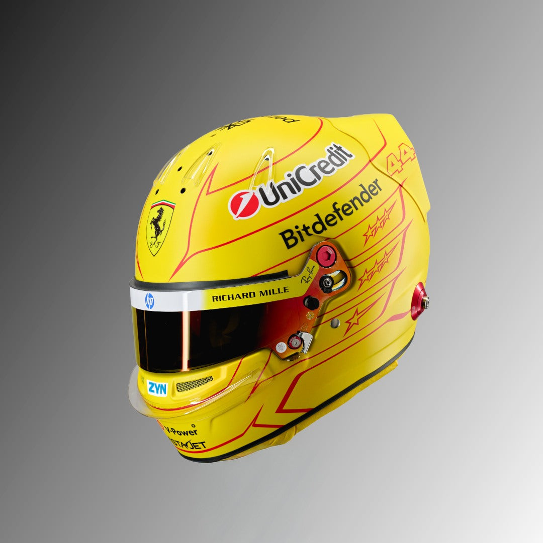 Casque Réplique Lewis Hamilton – Scuderia Ferrari – Saison 2026 – Échelle 1:1