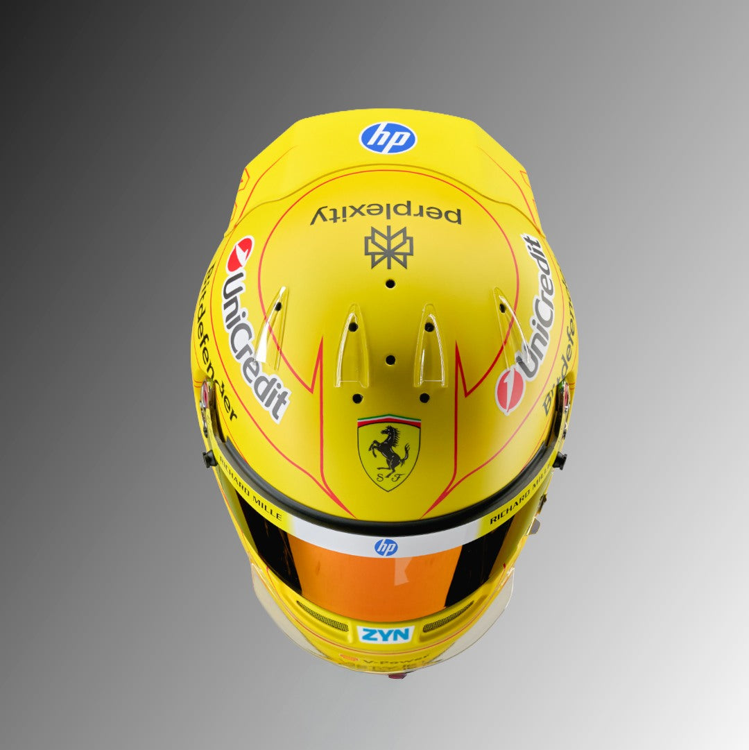 Casque Réplique Lewis Hamilton – Scuderia Ferrari – Saison 2026 – Échelle 1:1