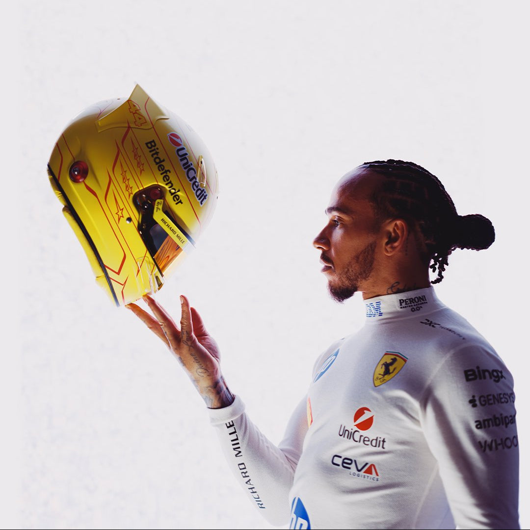 Casque Réplique Lewis Hamilton – Scuderia Ferrari – Saison 2026 – Échelle 1:1