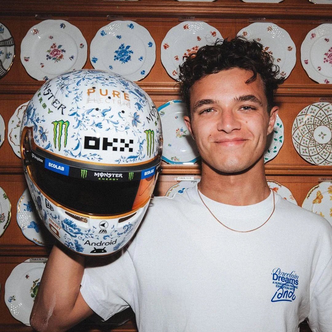 Casque Réplique Lando Norris – Hungary GP 2024 – Échelle 1:1 - headgrid.fr