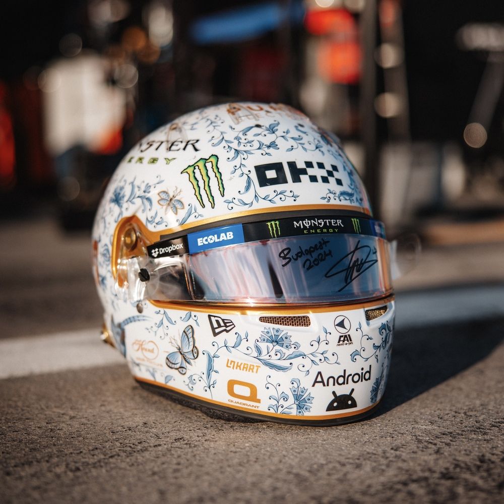Casque Réplique Lando Norris – Hungary GP 2024 – Échelle 1:1 - headgrid.fr