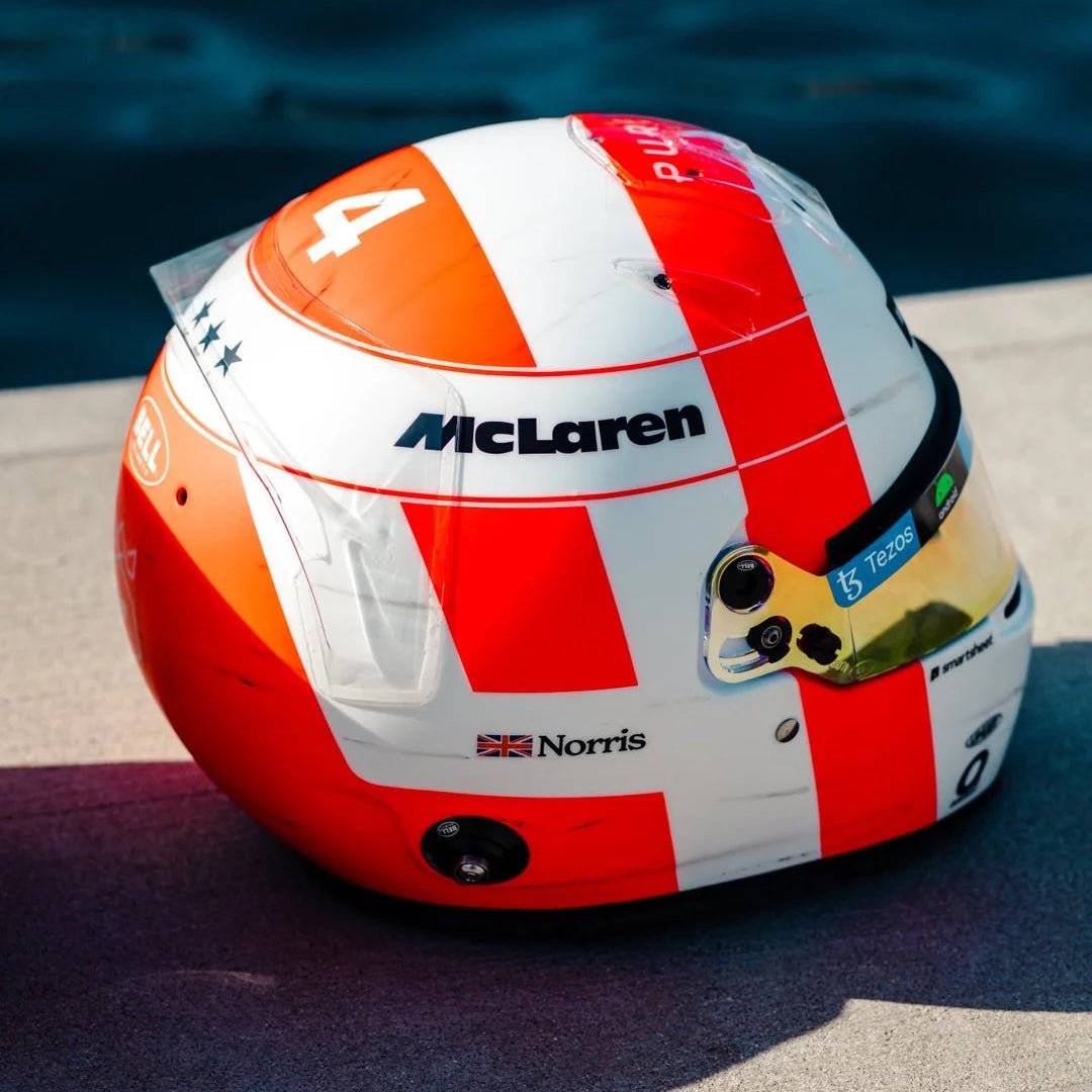 Casque Réplique Lando Norris – Monaco GP 2023 – Échelle 1:1 - headgrid.fr