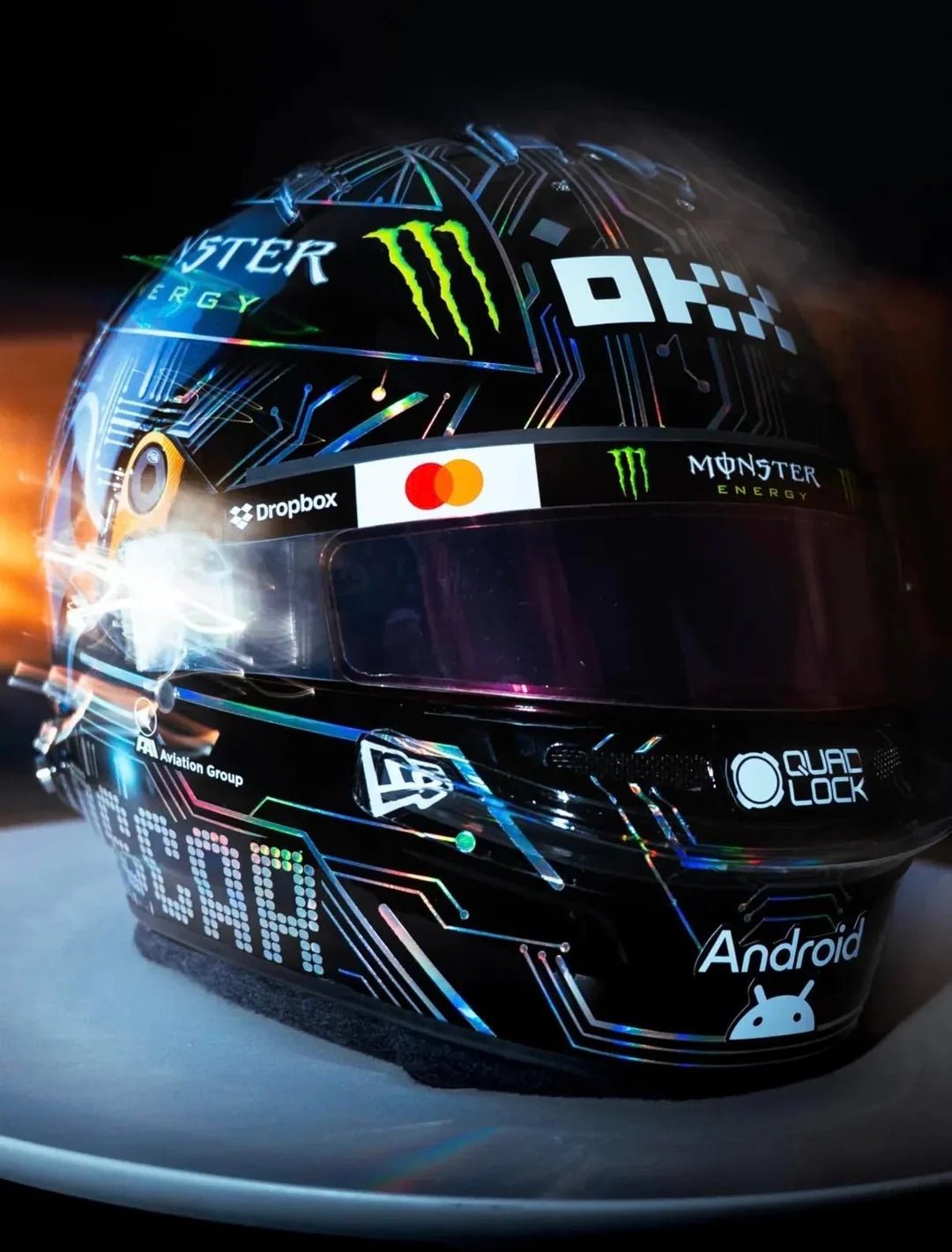 Casque Réplique Oscar Piastri – Austin GP 2025 – Échelle 1:1 - headgrid.fr