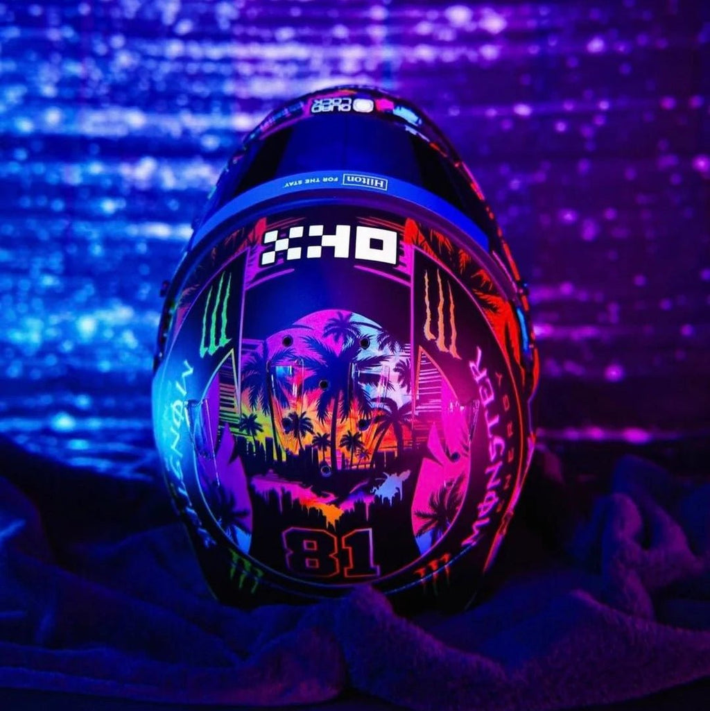 Casque Réplique Oscar Piastri – Miami GP 2024 – Échelle 1:1 - headgrid.fr