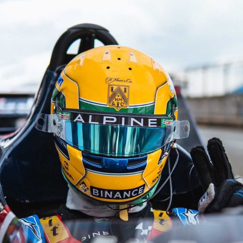 Casque Réplique Pierre Gasly – Imola 2024 – Hommage Ayrton Senna – Échelle 1:1