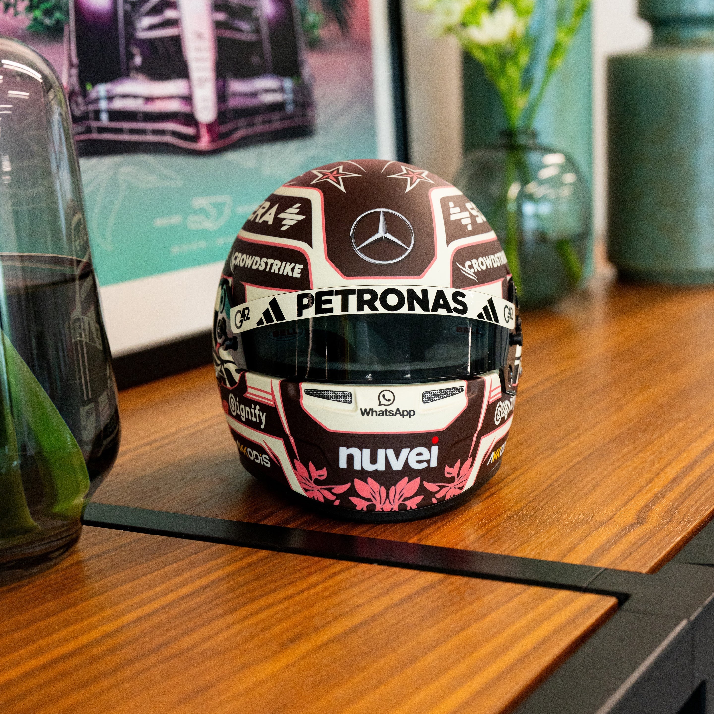 Casque Réplique Kimi Antonelli – Miami GP 2025 – Échelle 1:1 - headgrid.fr