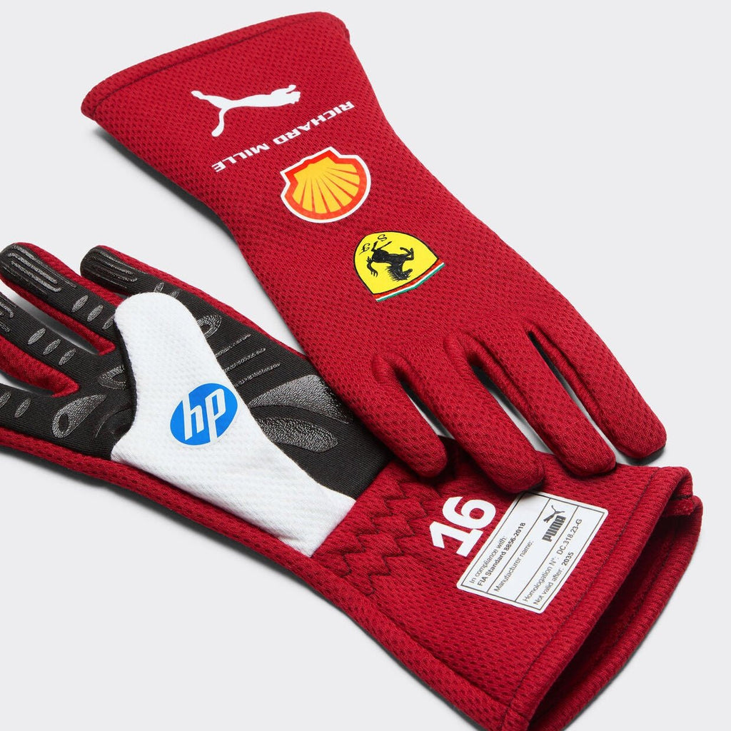 Gants Réplique Ferrari 2025 – Lewis Hamilton & Charles Leclerc – Édition Scuderia - headgrid.fr