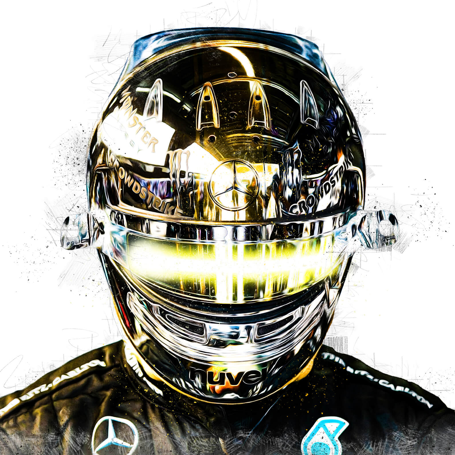 Casque Réplique Lewis Hamilton – Édition Limitée Suzuka 2023 – Taille 1:1 - headgrid.fr